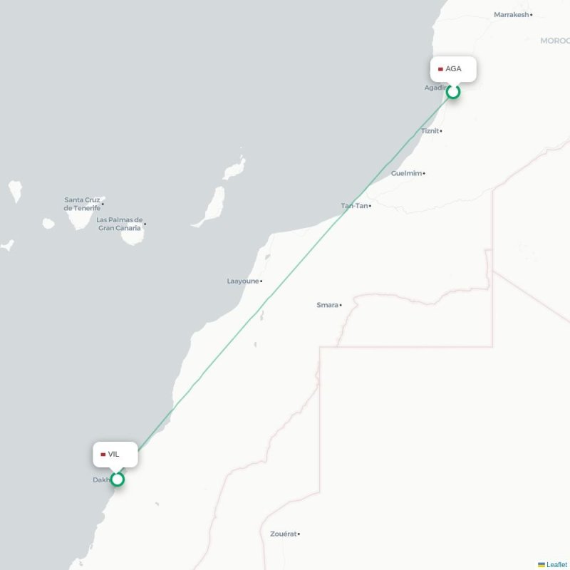 AGA - VIL route map