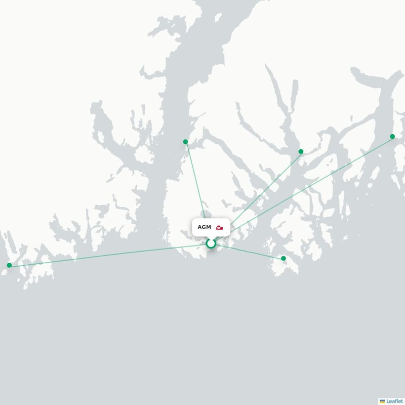 Route map Angmagssalik  AGM 