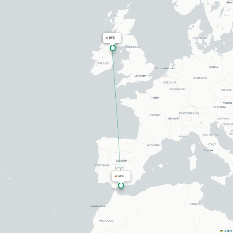 AGP - BFS route map