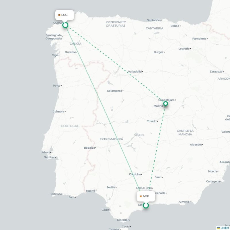 AGP - LCG route map