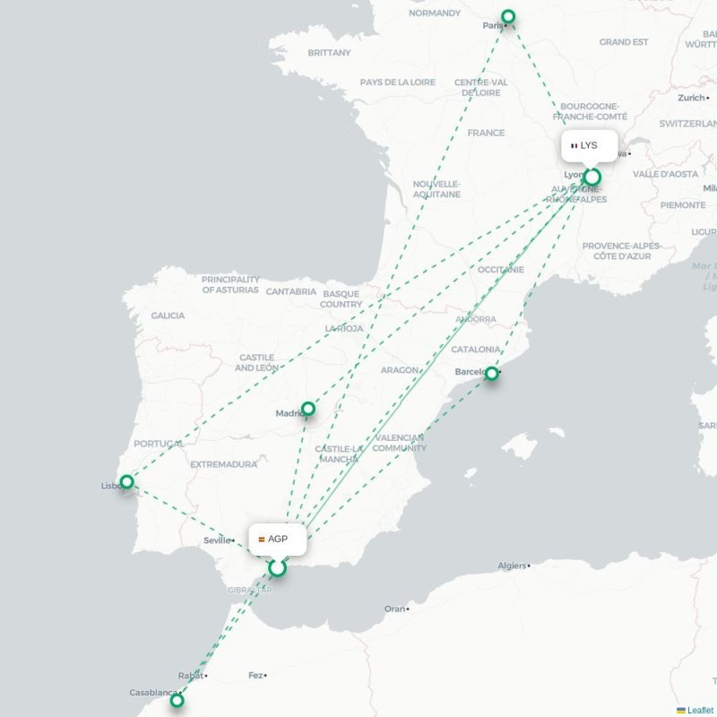 AGP - LYS route map