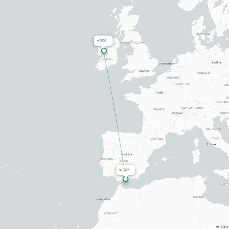 AGP - NOC route map