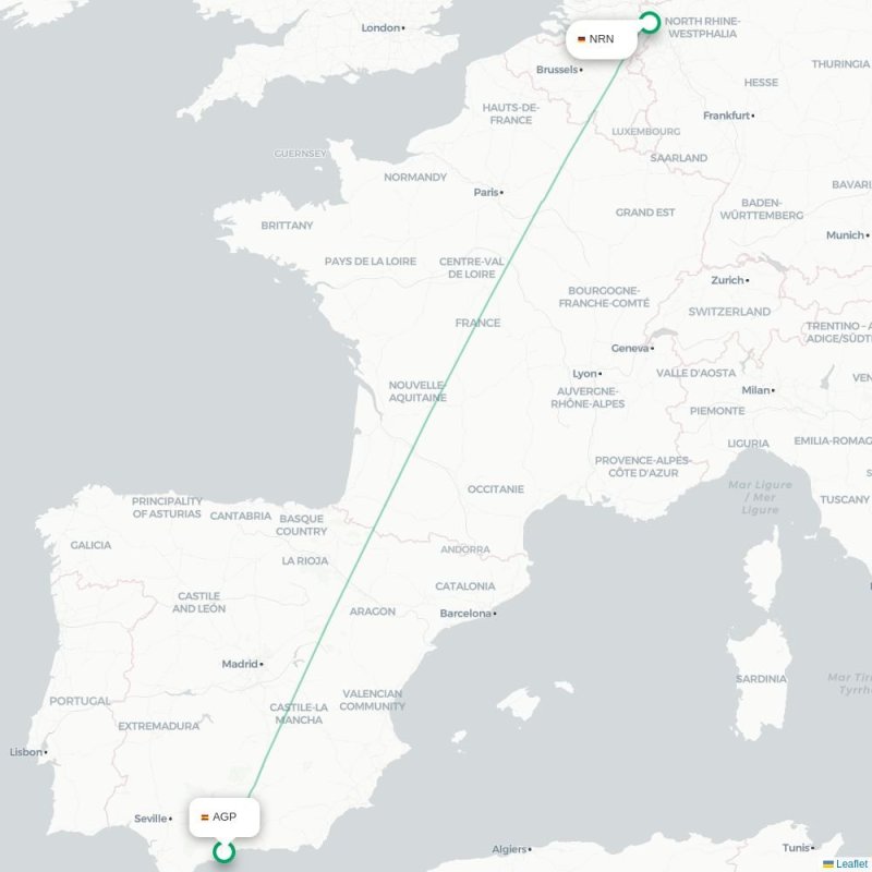 AGP - NRN route map