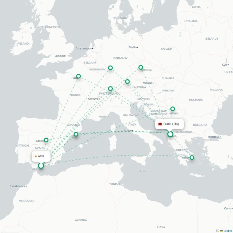 AGP - TIA route map