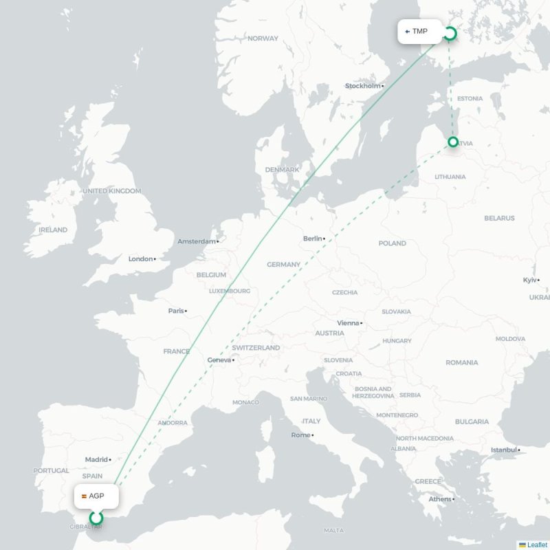AGP - TMP route map