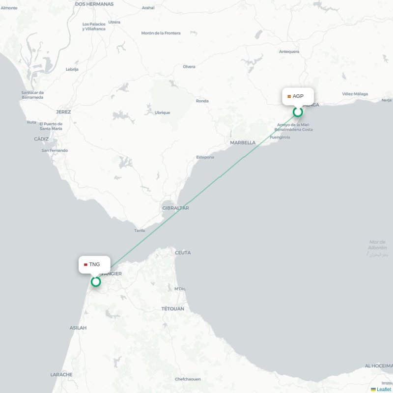 AGP - TNG route map