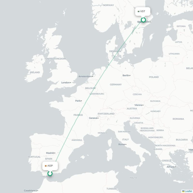 AGP - VST route map