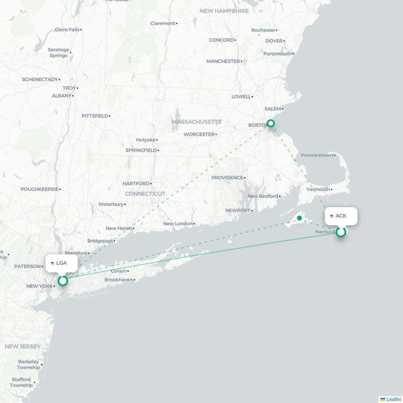 AGS - LGA route map