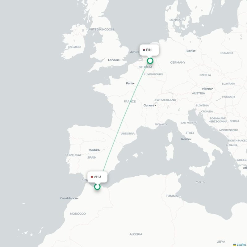 AHU - EIN route map