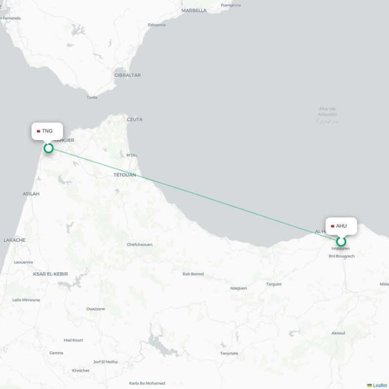 AHU - TNG route map