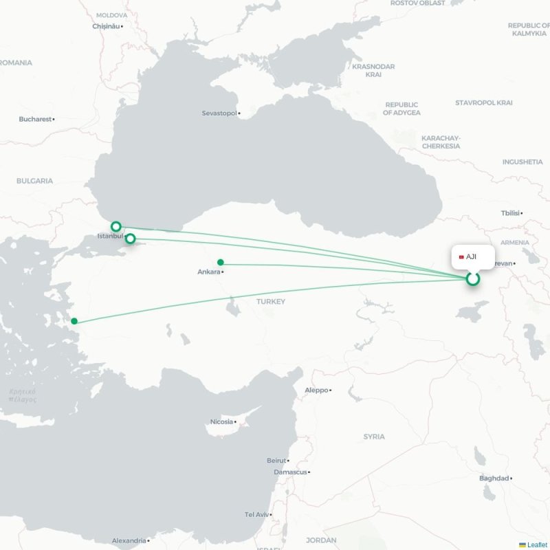 AJI - ESB route map