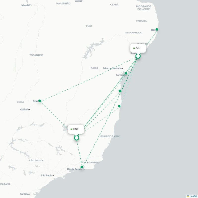 AJU - CNF route map