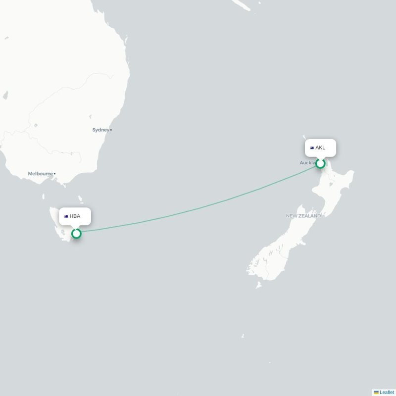 AKL - HBA route map