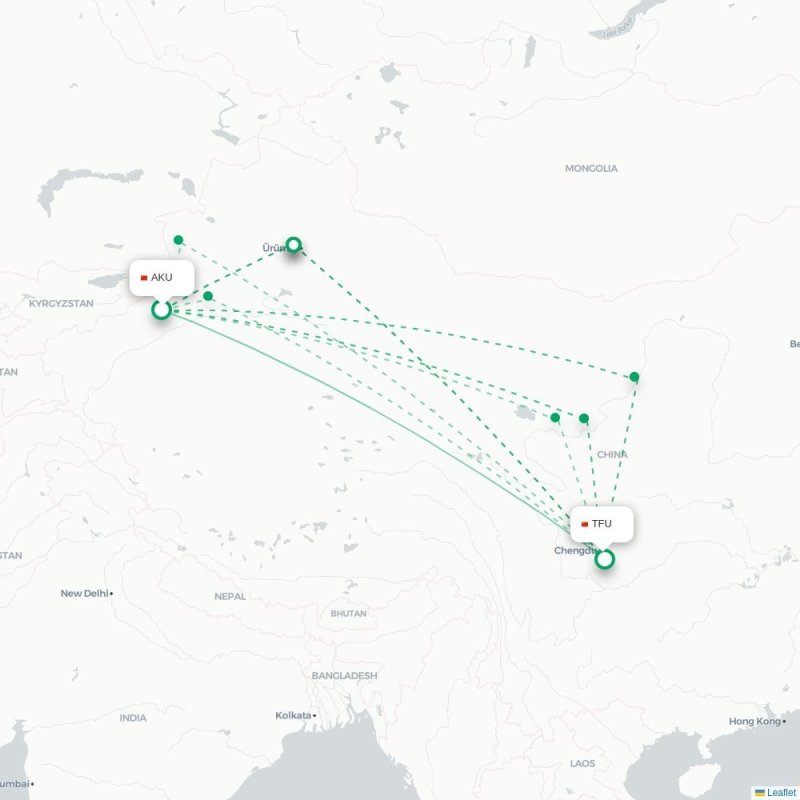 AKU - TFU route map