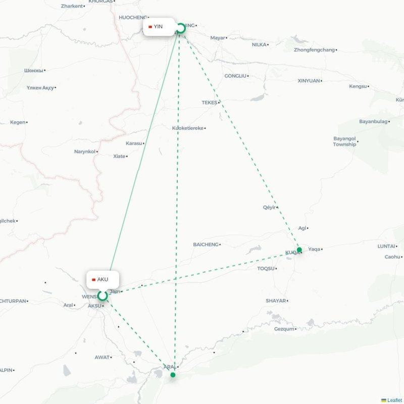 AKU - YIN route map
