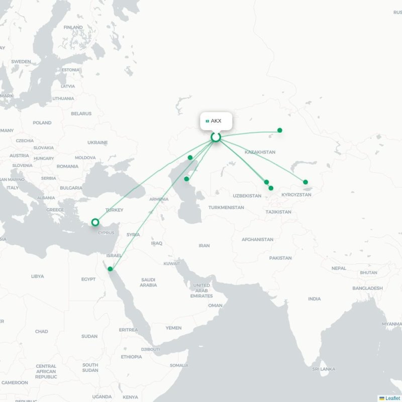 AKX - CIT route map
