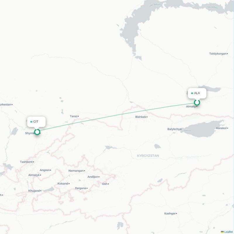ALA - CIT route map