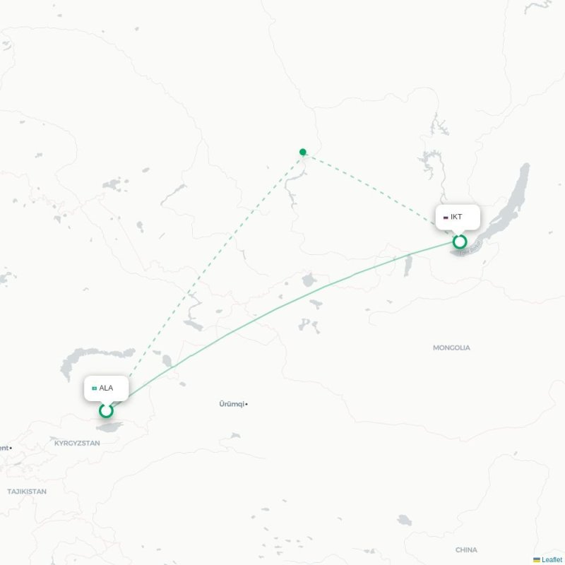 ALA - IKT route map
