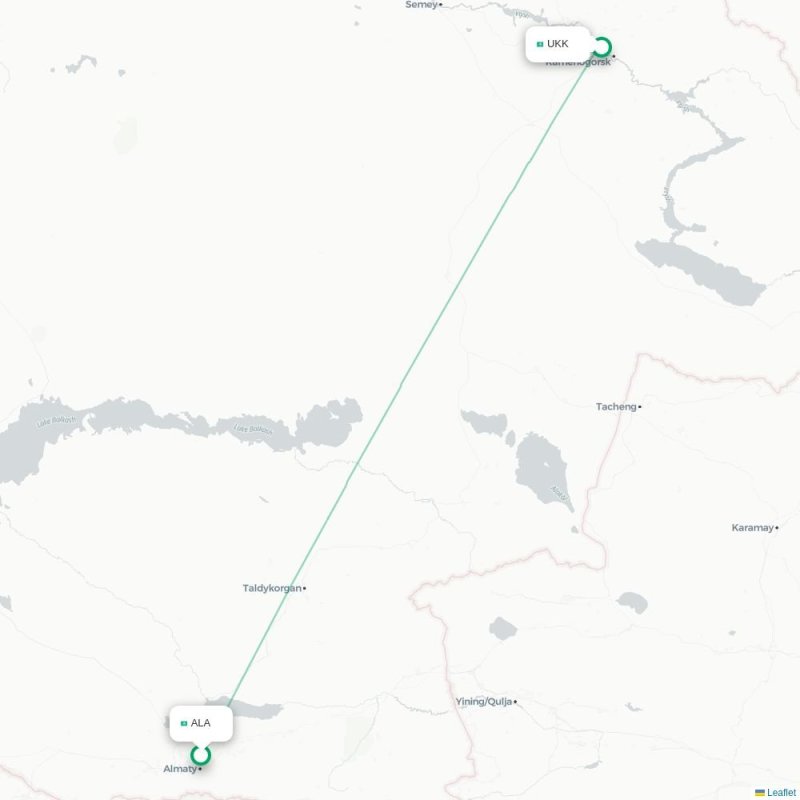 ALA - UKK route map