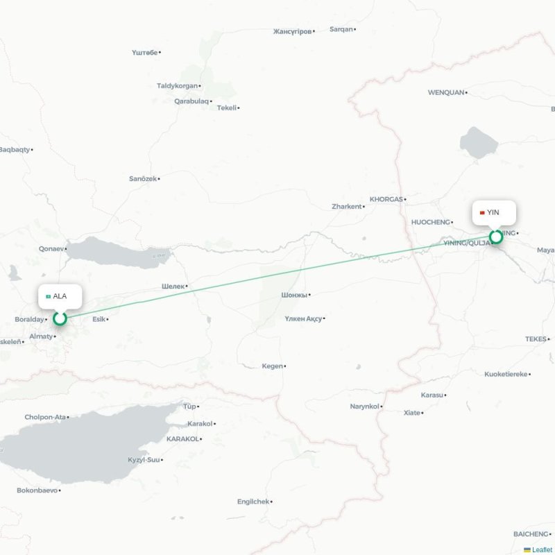 ALA - YIN route map