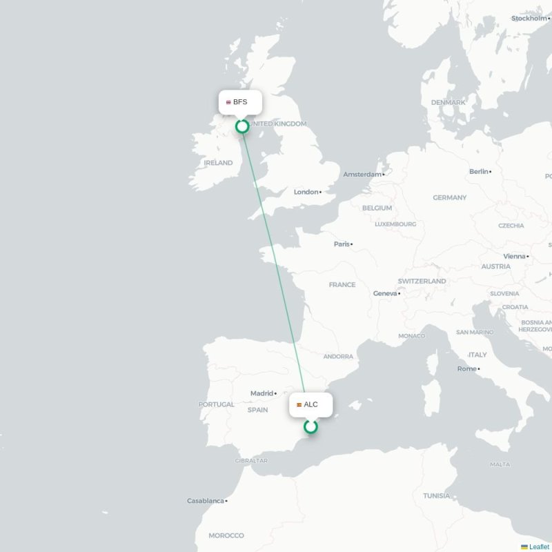 ALC - BFS route map