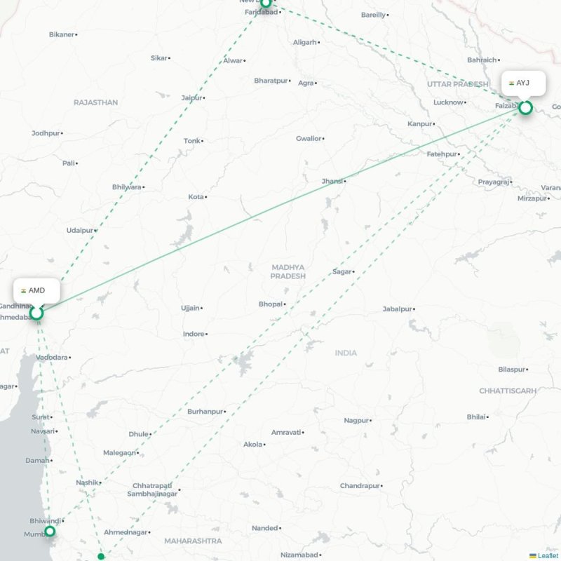 AMD - AYJ route map