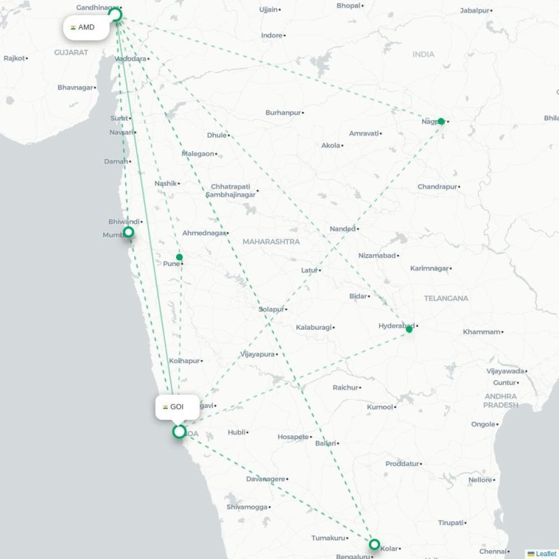 AMD - GOI route map