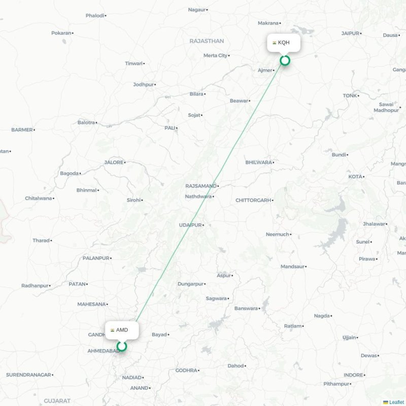 AMD - KQH route map