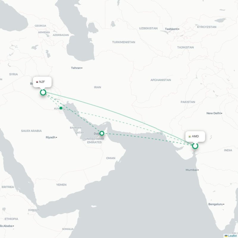 AMD - NJF route map