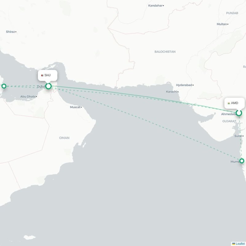AMD - SHJ route map