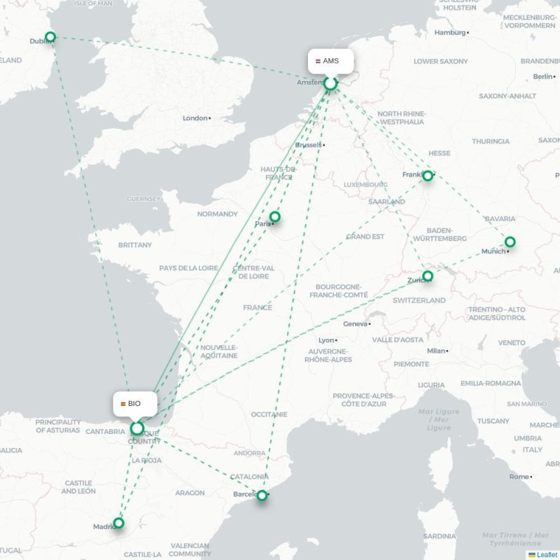 AMS - BIO route map