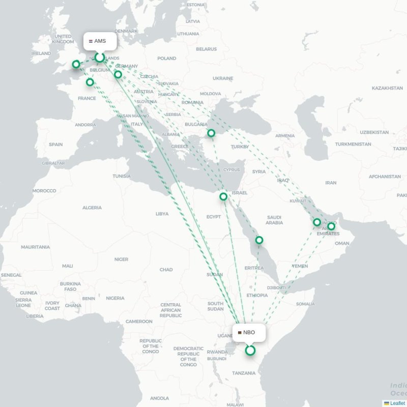 AMS - NBO route map