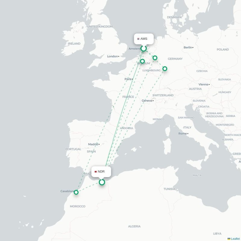 AMS - NDR route map