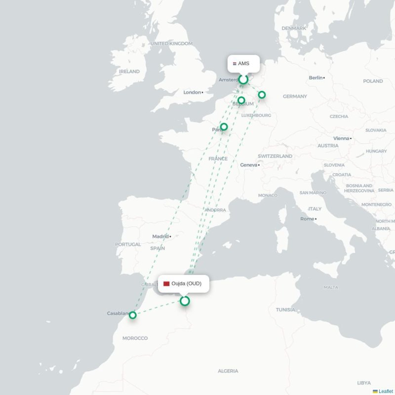 AMS - OUD route map