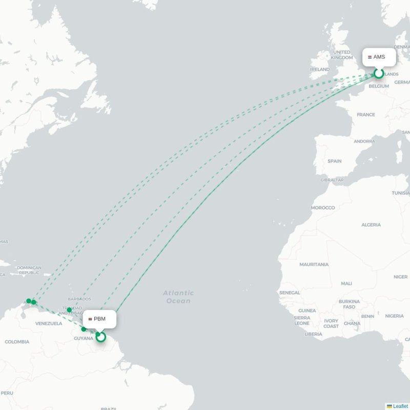 AMS - PBM route map