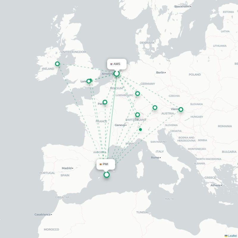 AMS - PMI route map