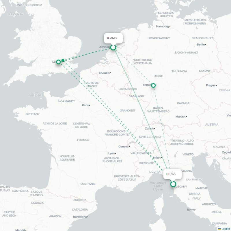 AMS - PSA route map