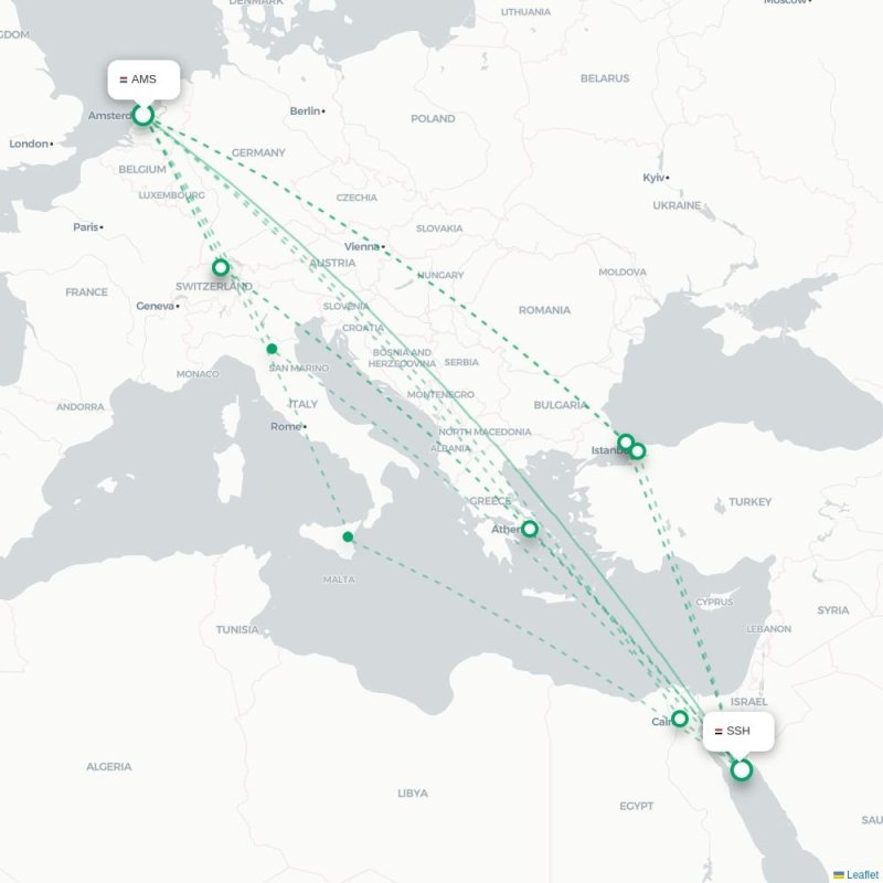 AMS - SSH route map
