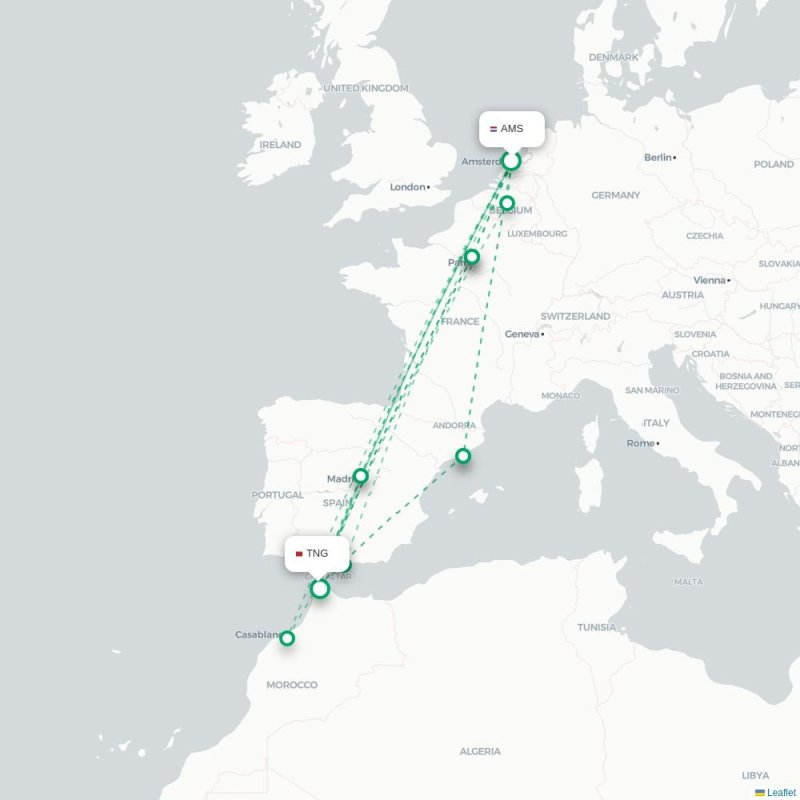 AMS - TNG route map