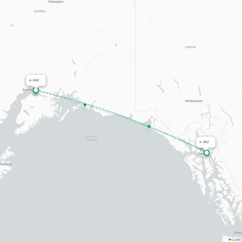 ANC - JNU route map