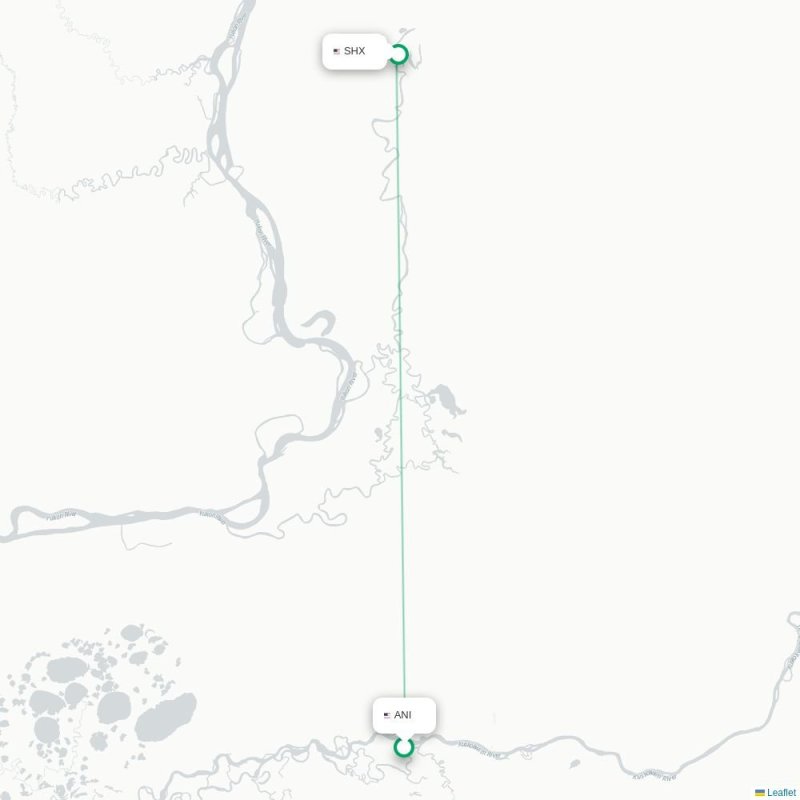 ANI - SHX route map
