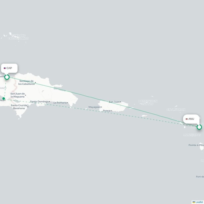 ANU - CAP route map