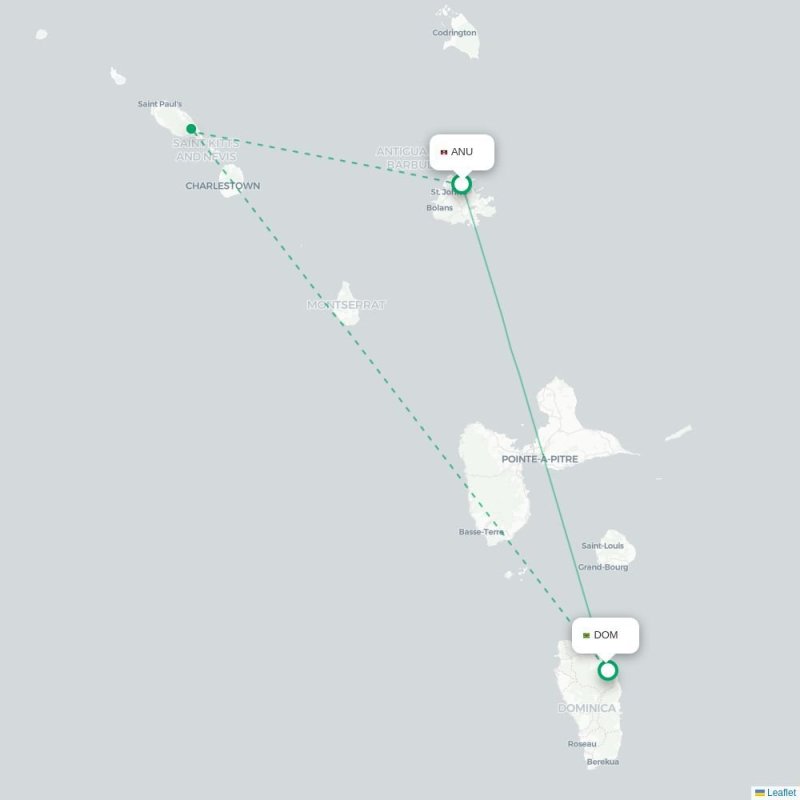 ANU - DOM route map