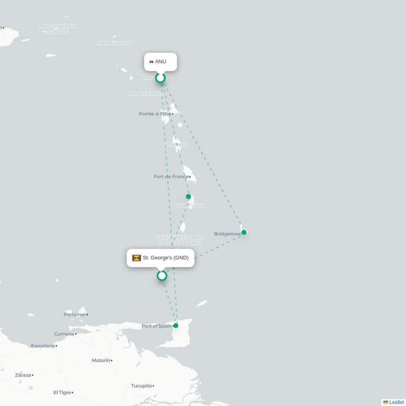 ANU - GND route map