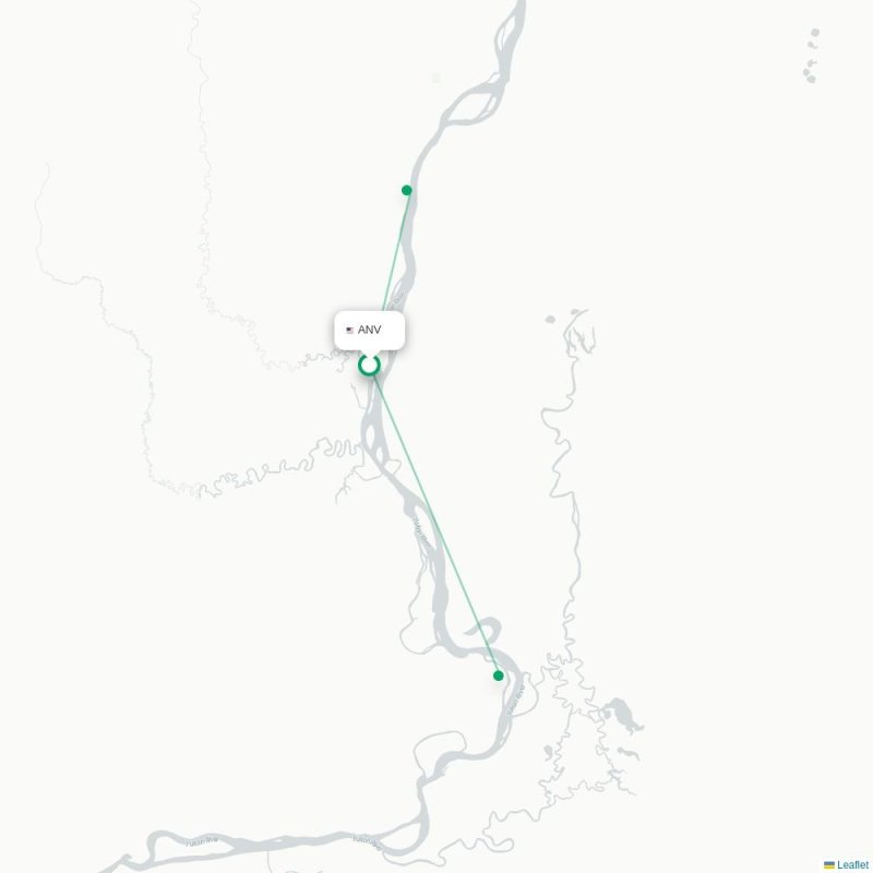 ANV - KGX route map