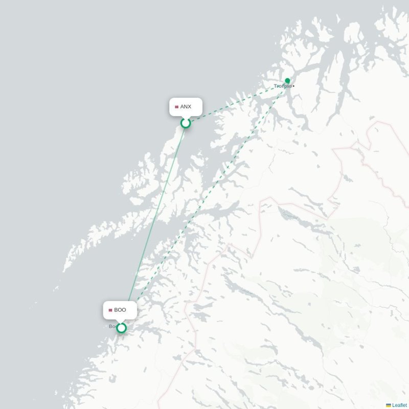 ANX - BOO route map