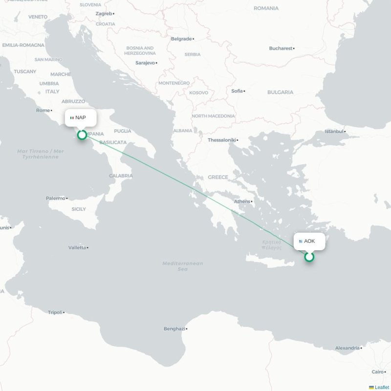 AOK - NAP route map