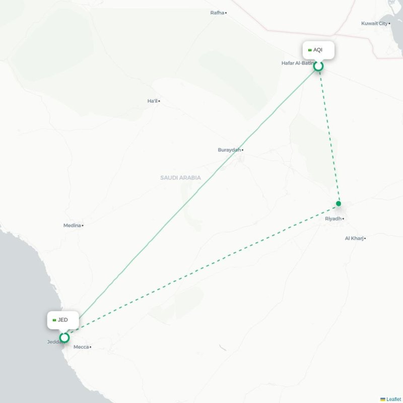 AQI - JED route map