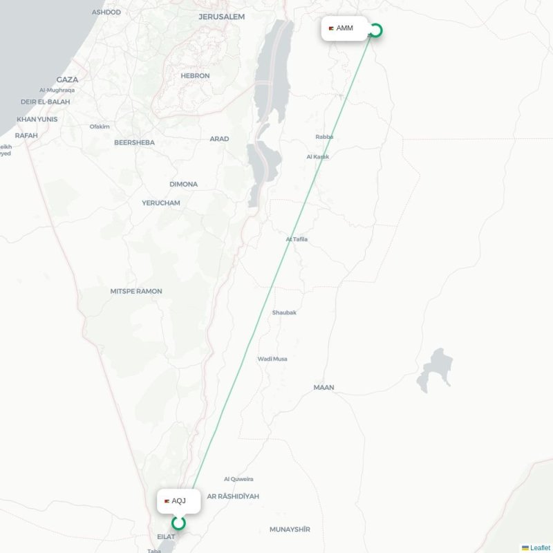 AQJ - AMM route map
