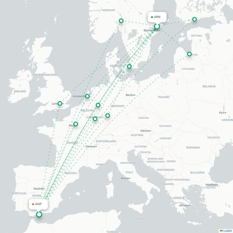 ARN - AGP route map
